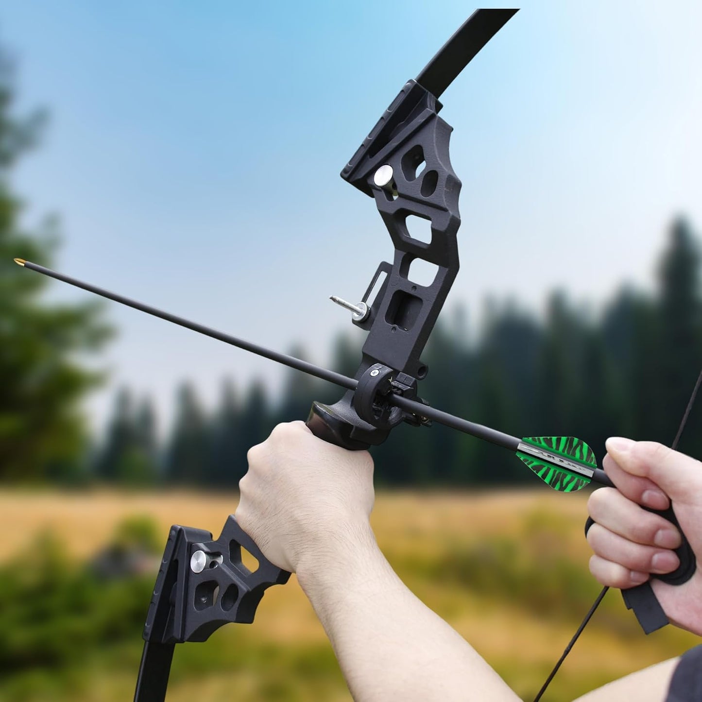 Carbon Arrows 31In for Hunting & Target Practice 350 Spine, 12 Pack with Removable Tips, Compatible with Compound & Recurve Bows