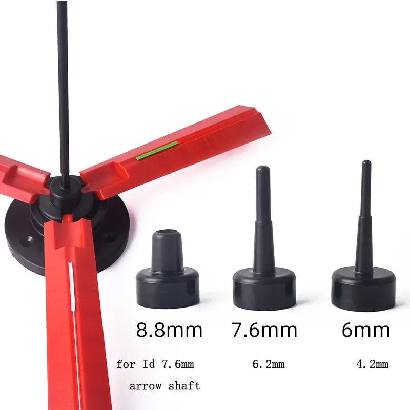 Archery Fletching Jig Fletching Tool Cylindrical Arrow Feathers Gluing DIY Multi-Size Bow Arrow Hunting Shooting Accessories
