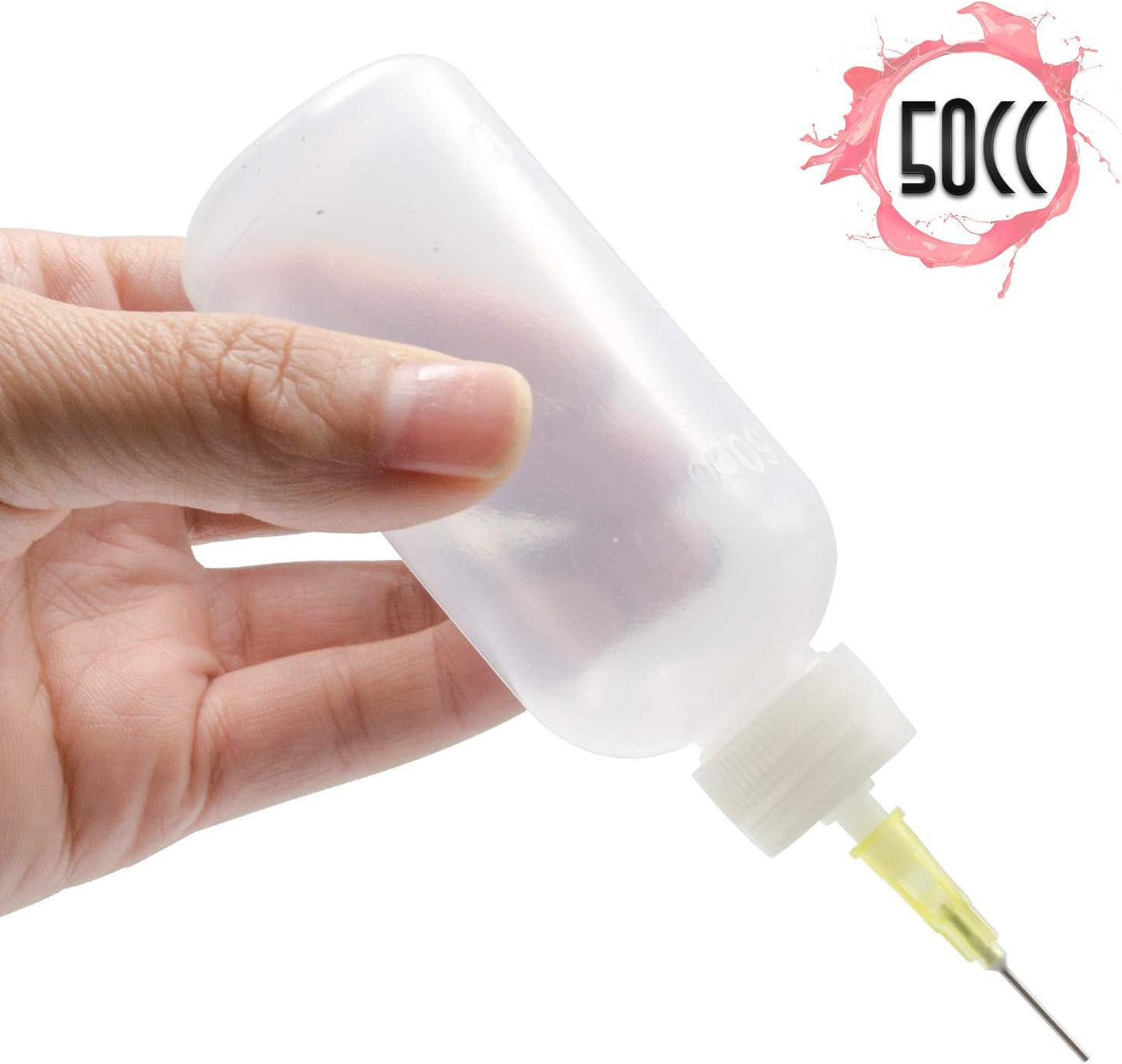 Precision Tip Applicator Bottle, Mini Glue Squeeze Bottle with Brush Tip for Oil, Wood Glue, Craft Glue, Paint, Crafting Fine Dispenser