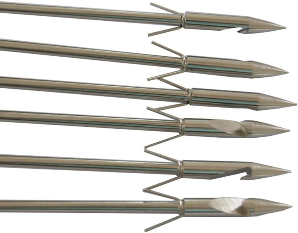Stainless Steel Fish Hunting Arrows Crossbow Fishing Arrows Pack of 6