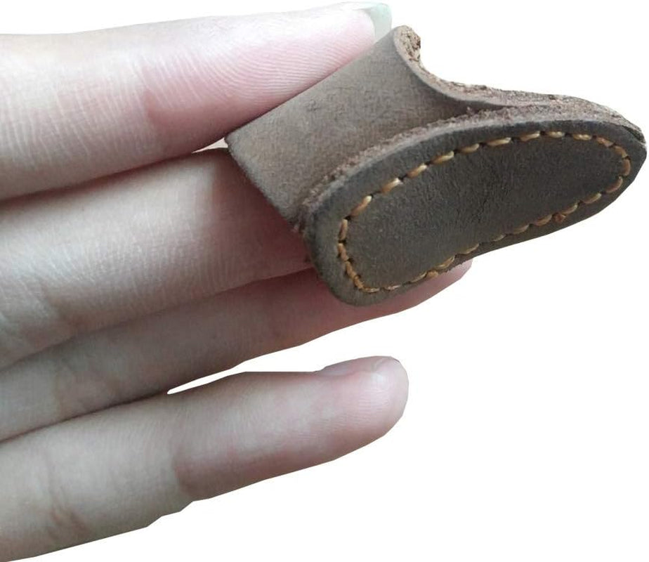 Soft Leather Thumb Ring Archery Finger Protector for Mongolian Reurve Bow Finger Guard for Traditional Bow Protector Shooting Glove