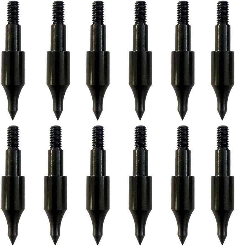 100 Grain Archery Field Points Practice Field Tips, Archery Target Practice Hunting Arrow Tip for Recurve, Compound Bow Crossbow, Screw-In 100 Grain (12Pcs)