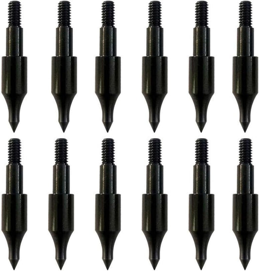 100 Grain Archery Field Points Practice Field Tips, Archery Target Practice Hunting Arrow Tip for Recurve, Compound Bow Crossbow, Screw-In 100 Grain (12Pcs)