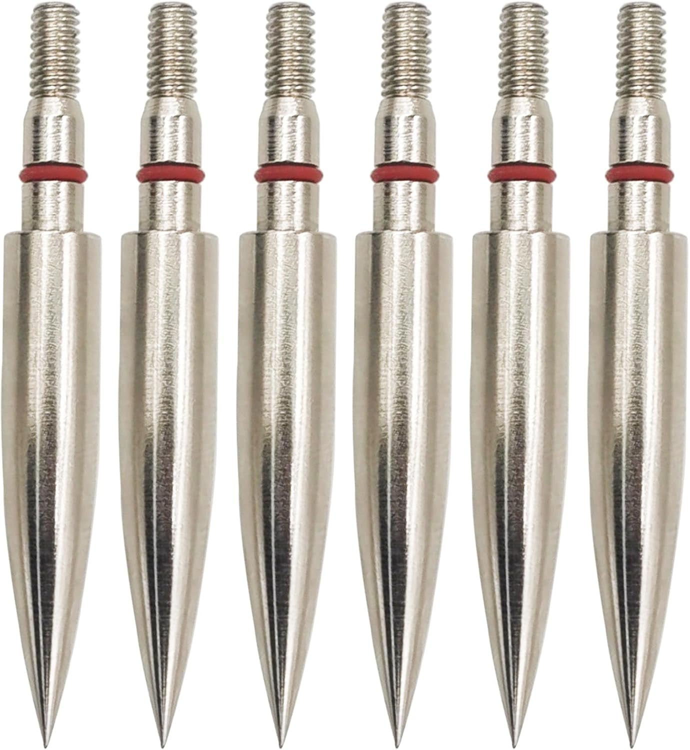 Archery Field Points Practice Field Tips100/125/150/200/300 Grains Archery Target Practice Hunting Broadheads Points Arrow Tip for Recurve Compound Bow Standard Threaded Screw-In Arrow