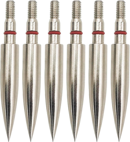 Archery Field Points Practice Field Tips100/125/150/200/300 Grains Archery Target Practice Hunting Broadheads Points Arrow Tip for Recurve Compound Bow Standard Threaded Screw-In Arrow