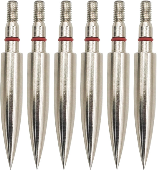 Archery Field Points Practice Field Tips100/125/150/200/300 Grains Archery Target Practice Hunting Broadheads Points Arrow Tip for Recurve Compound Bow Standard Threaded Screw-In Arrow