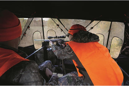 6 Foot Tripod Hunting Tower Blind, 2-Man Stand Elevated, Hunting Gear Equipment Accessories, 4 by 4