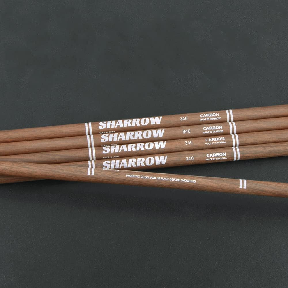 31 Inch 6.2Mm Archery Pure Carbon Hunting Arrow Shaft Tubes Spine 340 400 500 600 for DIY Hunting Arrows Bare Raw Shaft Recurve Bow Compound Bow Shooting 6/12/24Pcs
