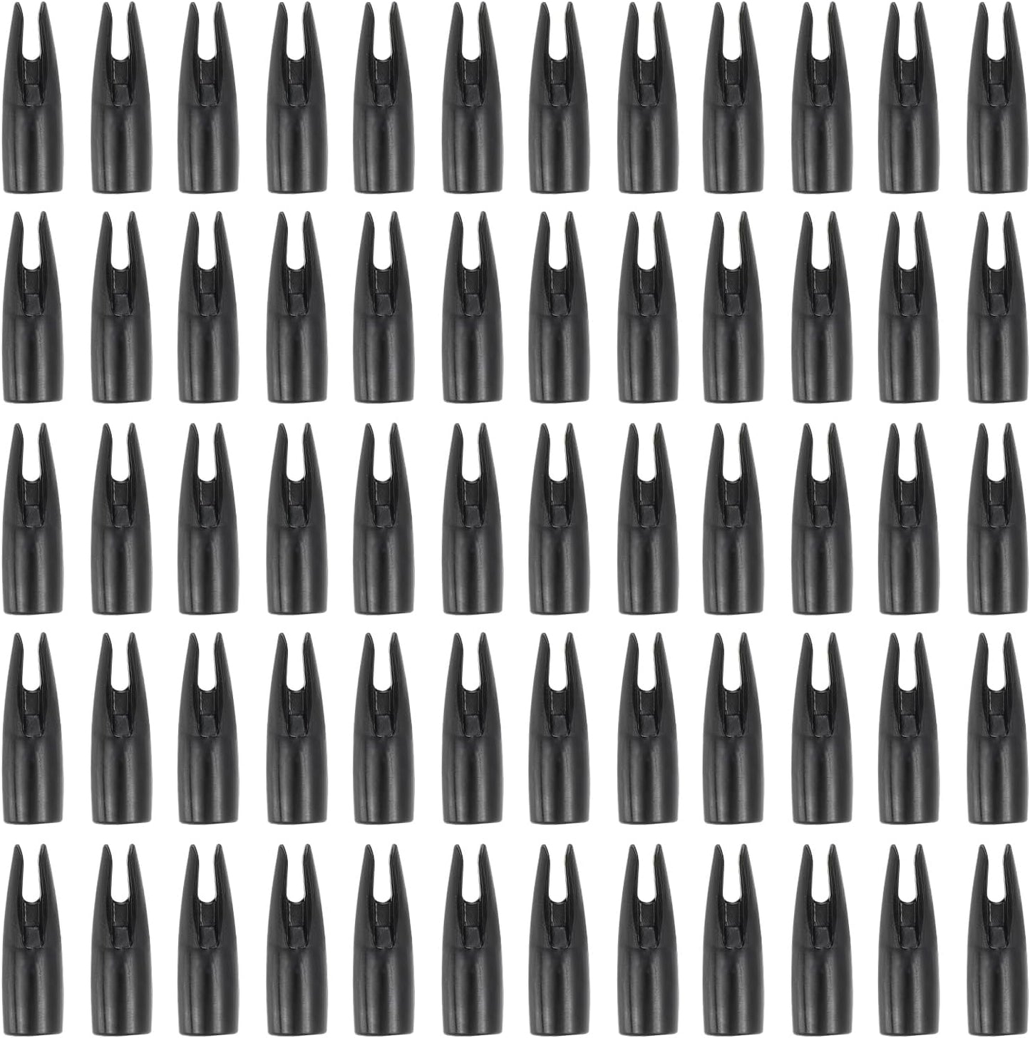Archery Arrows Nocks, Plastic Glue on Arrow Nock Replacement for Hunting Arrows Compound Bow Recurve Bow