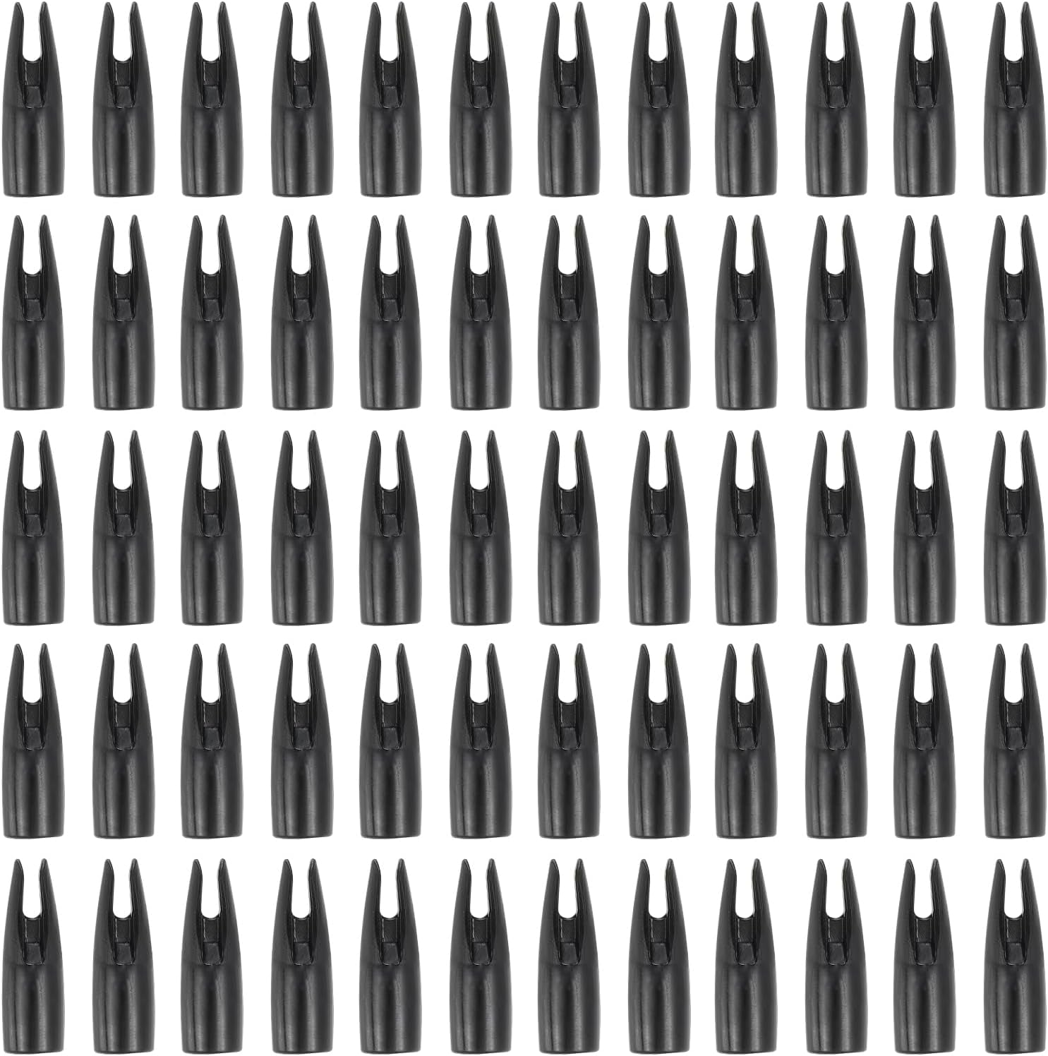 Archery Arrows Nocks, Plastic Glue on Arrow Nock Replacement for Hunting Arrows Compound Bow Recurve Bow
