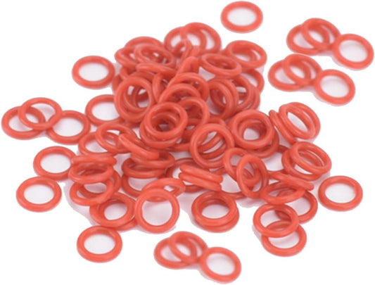 Archery Anti-Skid Arrow Broadhead O-Rings - 100 Pcs 1/4 Inch Arrow Tip Rubber Arrow Gasket, Rubber Ring Arrow Point Grommet for Hunting Shooting Target