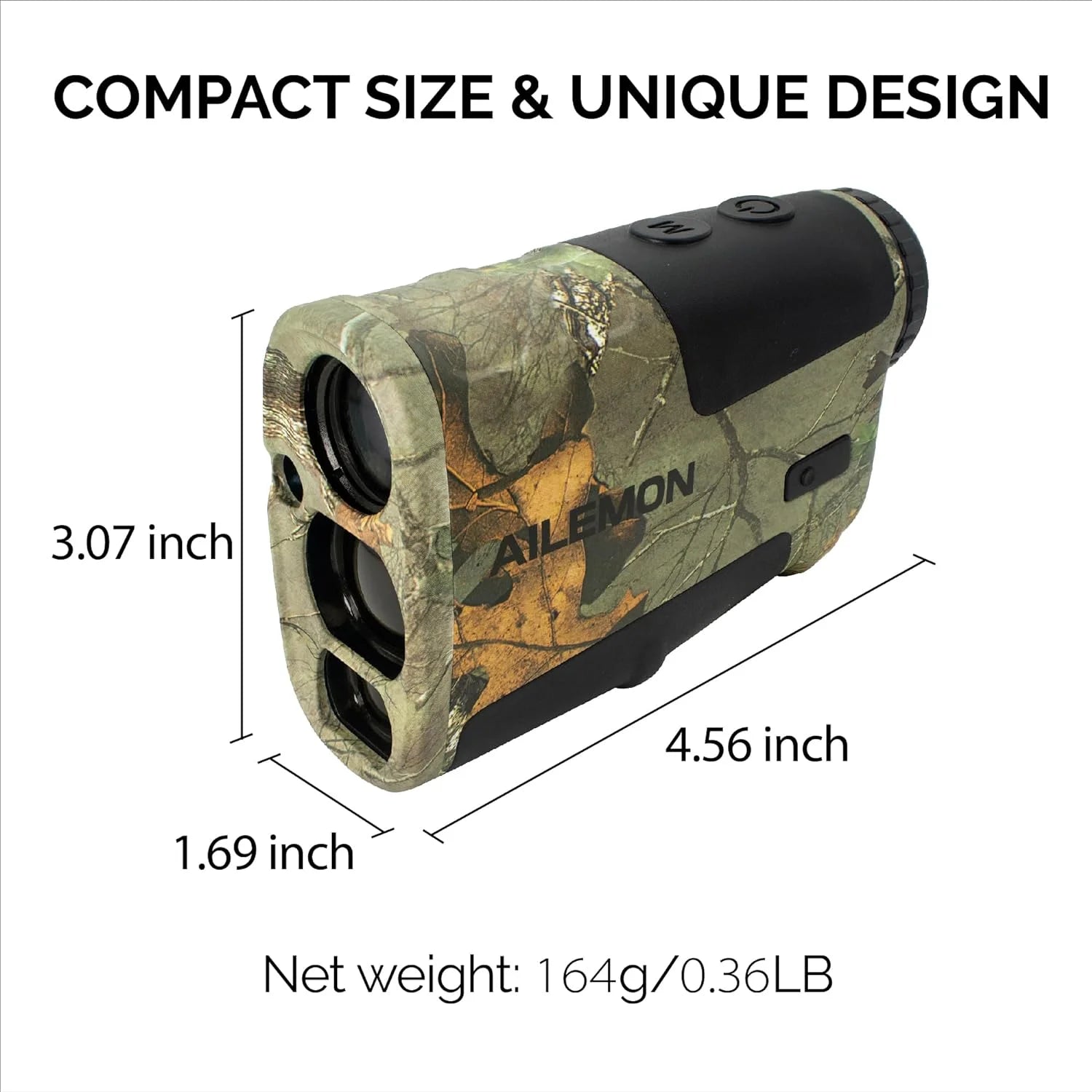 Range Finder for Hunting, 900 Yards Laser Rangefinder with 6X Magnification Multi Functional Distance/Angle/Scan Waterproof Rangefinder for Hunter