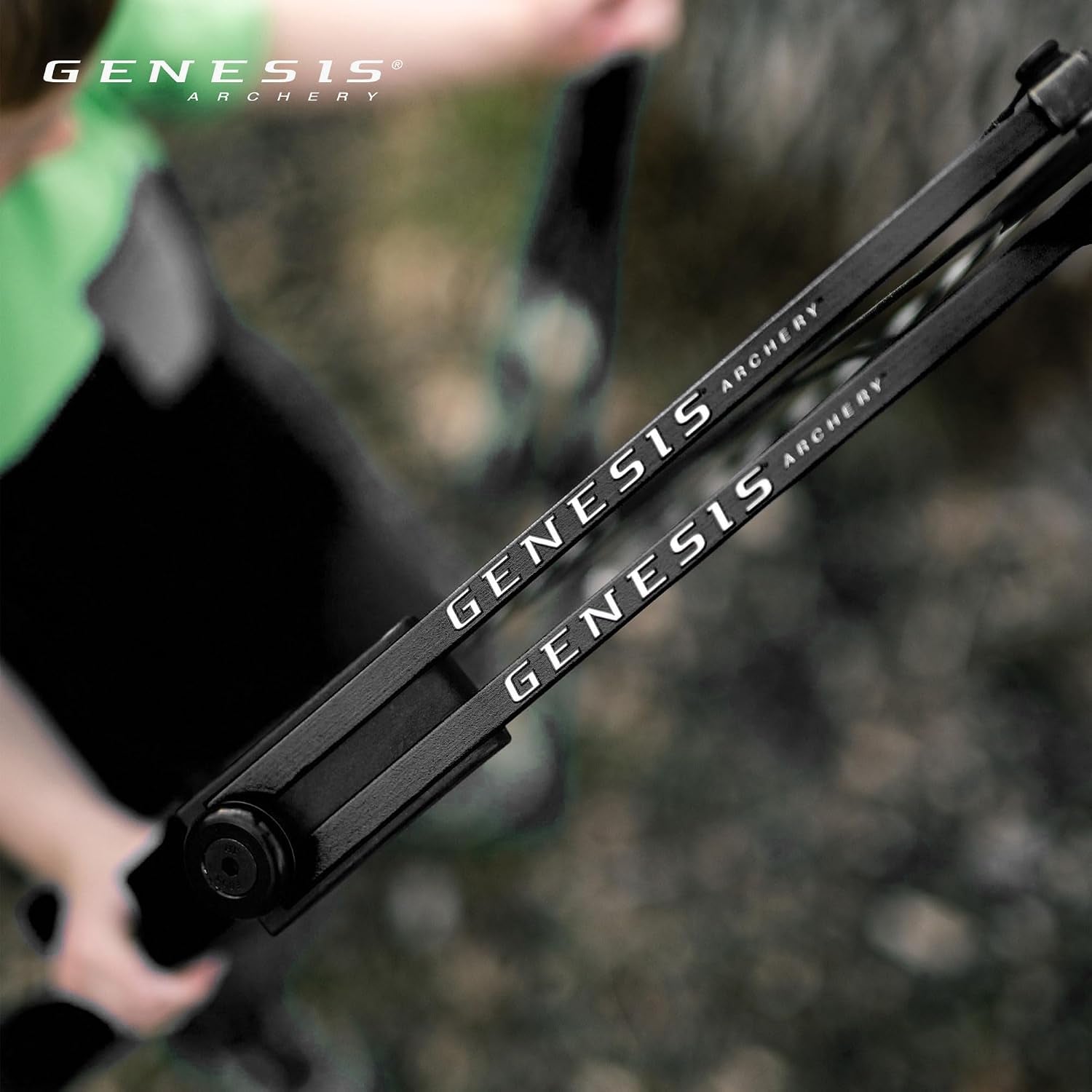 Gen-X Lightweight Compound Bow, Archery Hunting Bow for Adults W/Adjustable Riser, Cam Draw Weight, & Length, Draw Hand - Right, Black