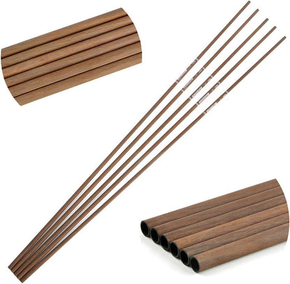 31 Inch 6.2Mm Archery Pure Carbon Hunting Arrow Shaft Tubes Spine 340 400 500 600 for DIY Hunting Arrows Bare Raw Shaft Recurve Bow Compound Bow Shooting 6/12/24Pcs