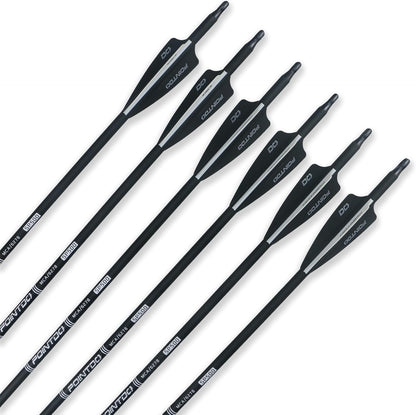 28"/30"/32Inch Carbon Arrow Practice Hunting Arrows with Removable Tips for Compound & Recurve Bow(Pack of 12)