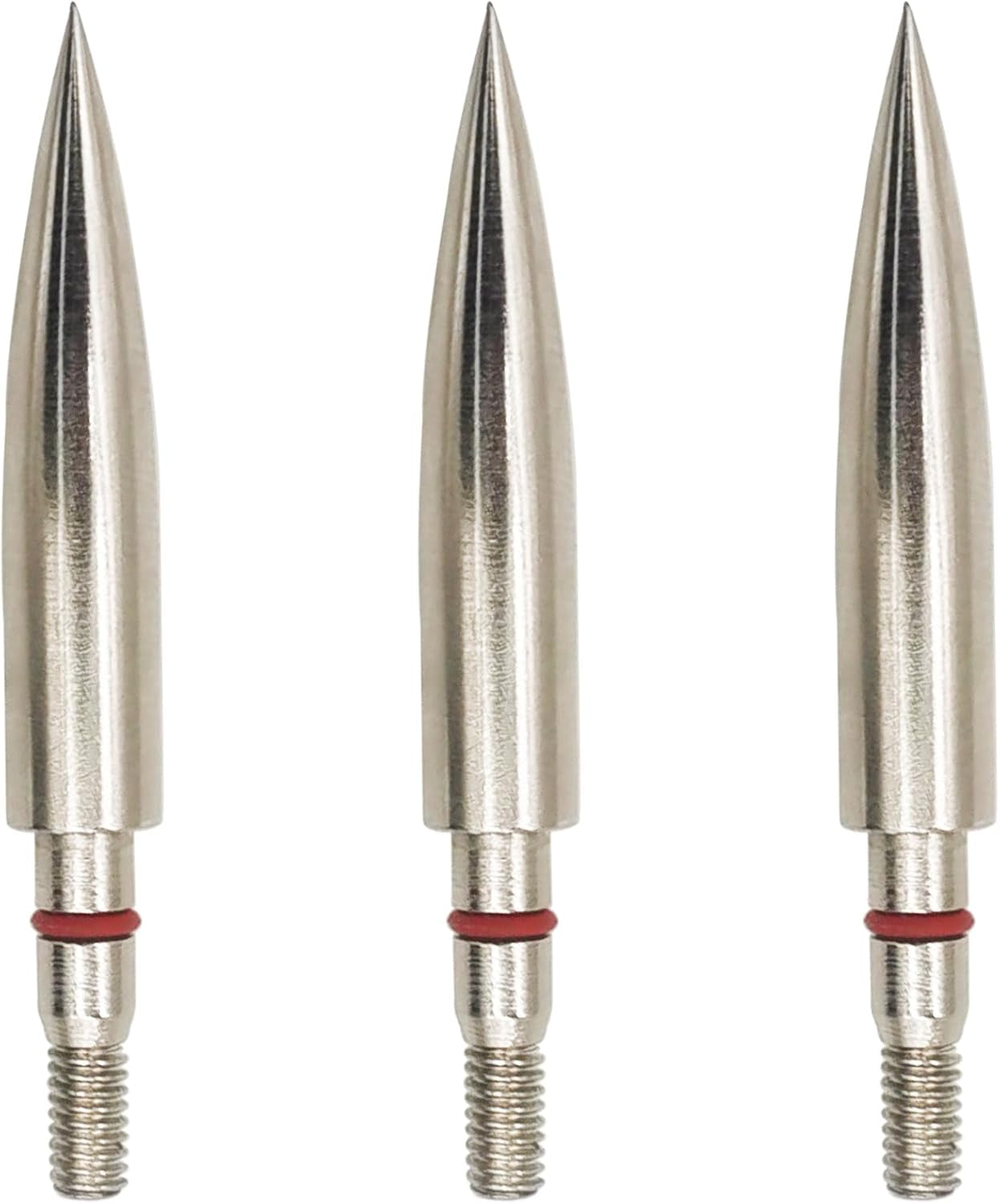 Archery Field Points Practice Field Tips100/125/150/200/300 Grains Archery Target Practice Hunting Broadheads Points Arrow Tip for Recurve Compound Bow Standard Threaded Screw-In Arrow