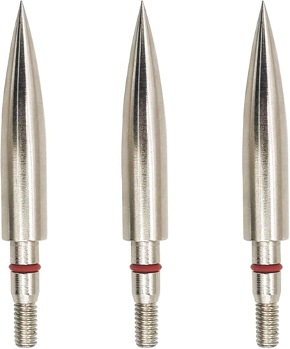 Archery Field Points Practice Field Tips100/125/150/200/300 Grains Archery Target Practice Hunting Broadheads Points Arrow Tip for Recurve Compound Bow Standard Threaded Screw-In Arrow