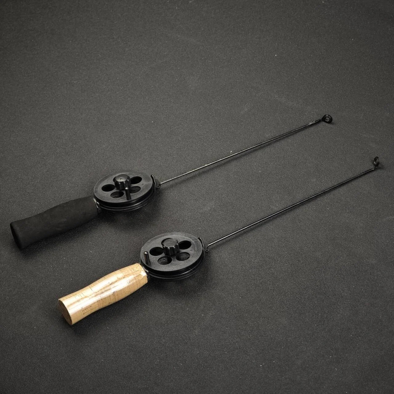1Pc 34Cm Mini Fishing Rod Ice Fishing Rod for Winter Fishing with Fishing Wheels Portable Fishing Tackle Fishing Accessories