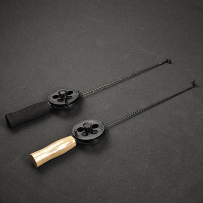 1Pc 34Cm Mini Fishing Rod Ice Fishing Rod for Winter Fishing with Fishing Wheels Portable Fishing Tackle Fishing Accessories
