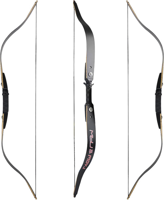 Poison Bee Hunting Bow. 40 '' Traditional Bow Is Designed for Teenagers to Train in Archery and Prepare for Archery Hunting15~25Lb