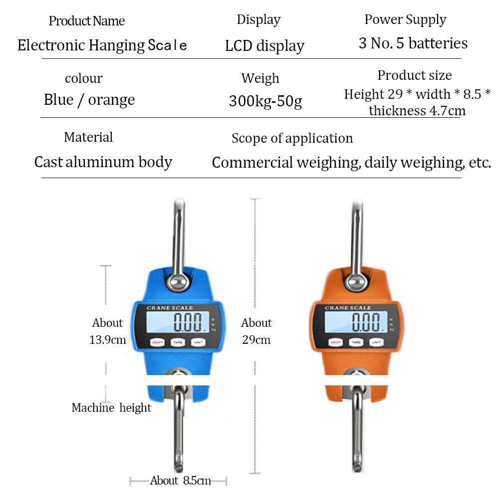 Hanging Weight Scale Industrial Heavy Duty for Farm, Hunting, Bow Draw Weight, Big Fish & Hoyer Lift with Accurate Sensor Digital, Professional (660 LBS) 2
