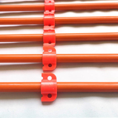 34Inch 8MM Bow Fishing Hunting Arrows Archery Fiberglass Arrows with Safety Slides Pack of 6 Arrows ID 5/16 Inch Safety Slides Kits