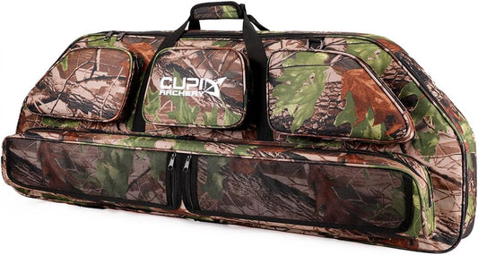 Compound Bow Case - Archery Soft Bow Bag with Arrow Pocket and Backpack Straps, Durable Soft Padding, Multiple Storage Pockets, Carrying Case for Archery Accessories