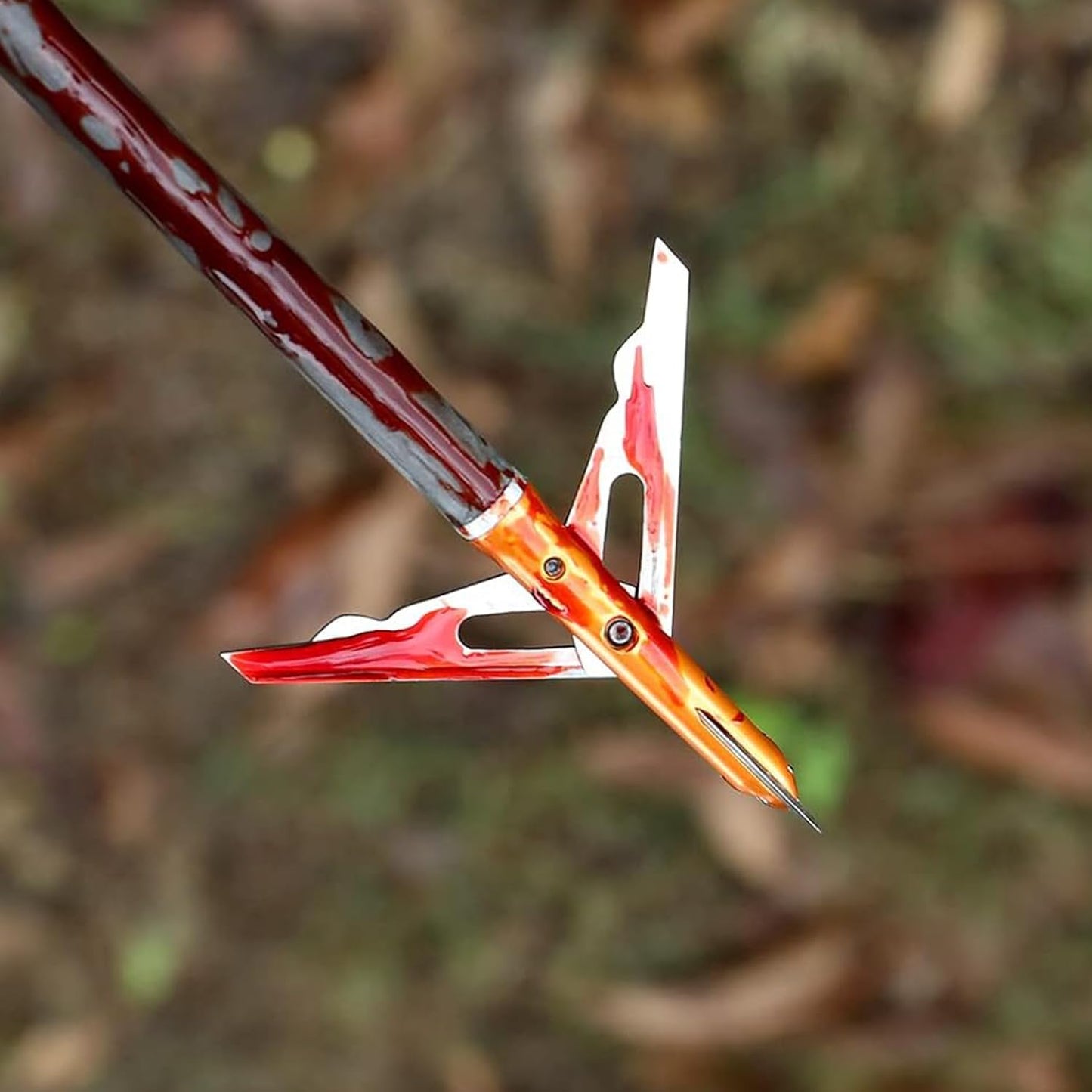 Hunting Broadheads 6PK 100 Grains 420 Stainless Steel 3 Blades Mechanical Hunting Arrow Tips Archery Arrowhead for Crossbow and Compound Bow Hunting 2” Cutting Diameter
