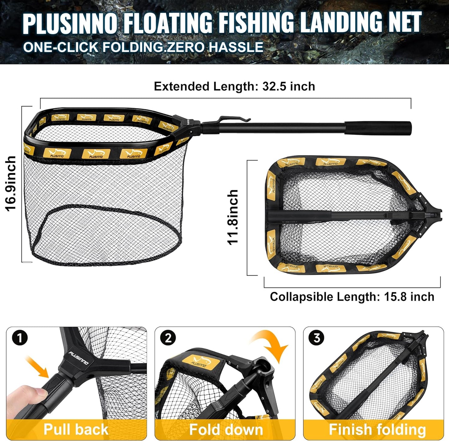 Fishing Gear,Fishing Backpack with Floating Fishing Net,Tackle Boxes,Waterproof Fishing Tackle Bag,Fishing Gifts for Men
