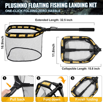Fishing Gear,Fishing Backpack with Floating Fishing Net,Tackle Boxes,Waterproof Fishing Tackle Bag,Fishing Gifts for Men