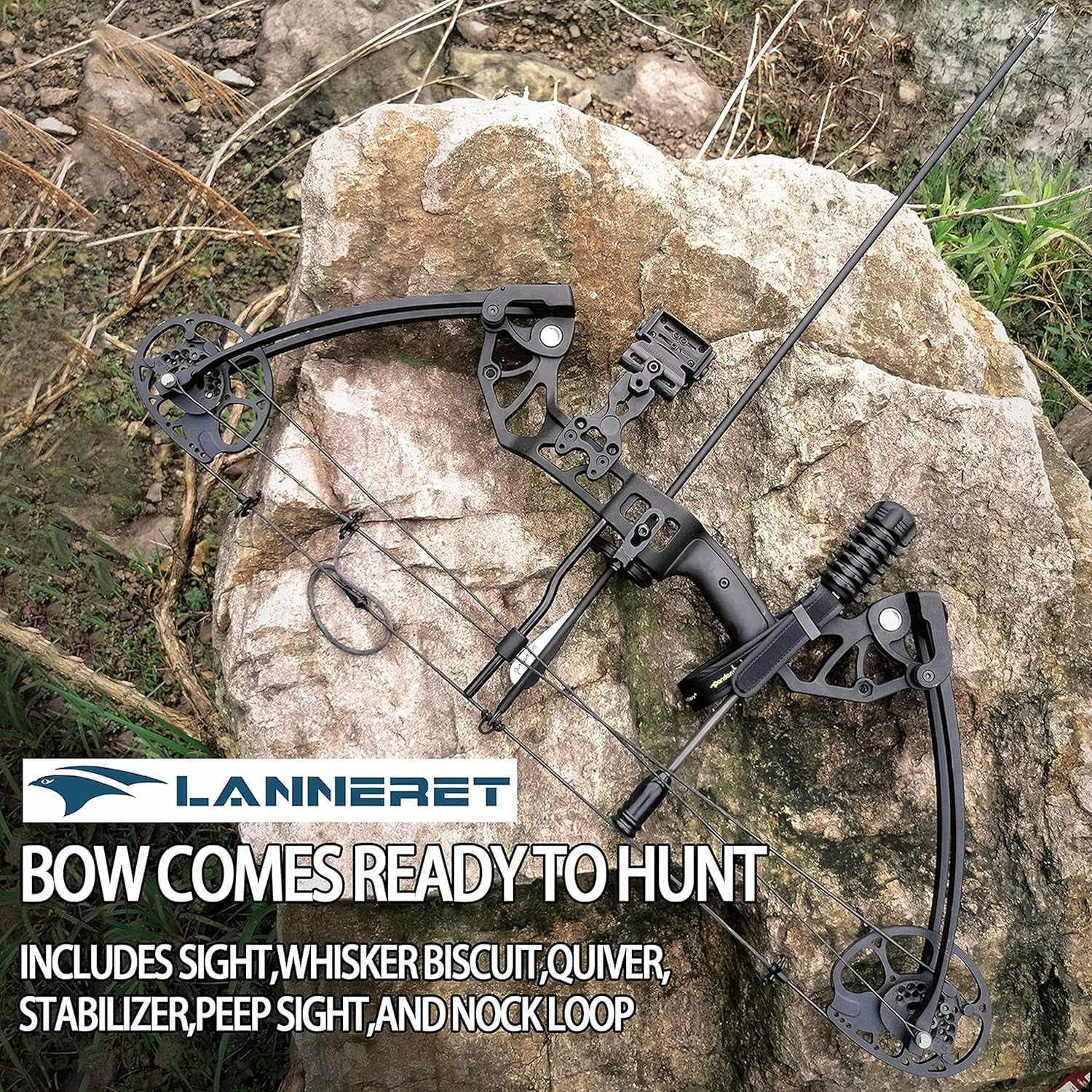 Compound Bow and Archery Sets - Right Hand Archery Compound Bows 0-70 Lbs Draw Weight Adjustable for Adults and Beginners，Hunting Bow Kit for Beginner