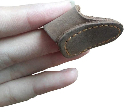 Soft Leather Thumb Ring Archery Finger Protector for Mongolian Reurve Bow Finger Guard for Traditional Bow Protector Shooting Glove