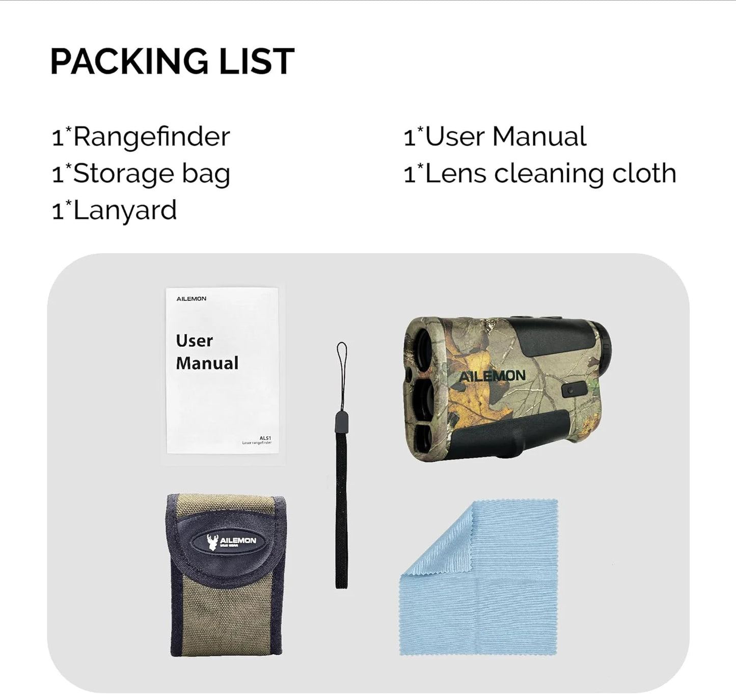 Range Finder for Hunting, 900 Yards Laser Rangefinder with 6X Magnification Multi Functional Distance/Angle/Scan Waterproof Rangefinder for Hunter