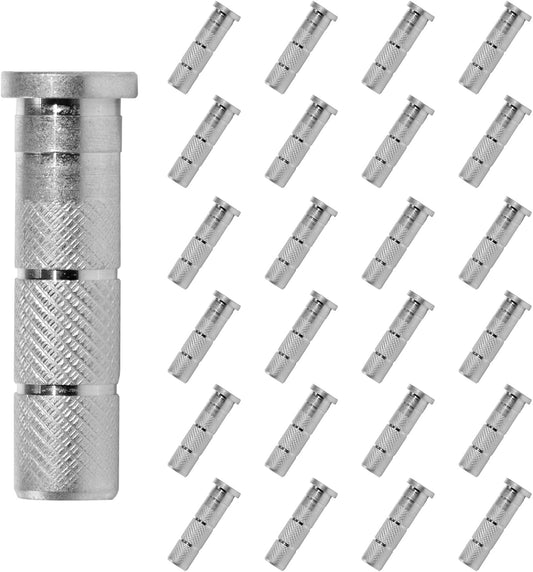 24 Pieces Archery Arrow Aluminum Inserts .244/6.20Mm Replacements Archery Base Inserts Carbon Arrow Shaft Hunting Accessory