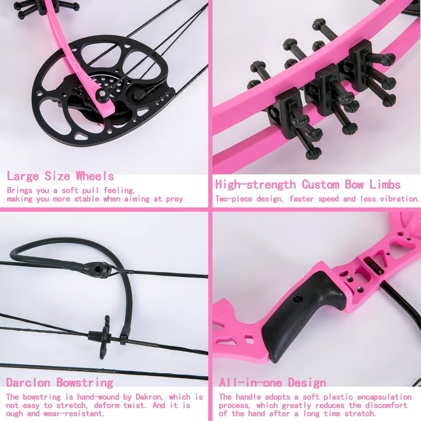 Youth Compound Bow Set 15-45 Lbs for Teens and Beginner, Package with Archery Hunting Equipment, Max Speed 260Fps, Adjustable, Right Hand