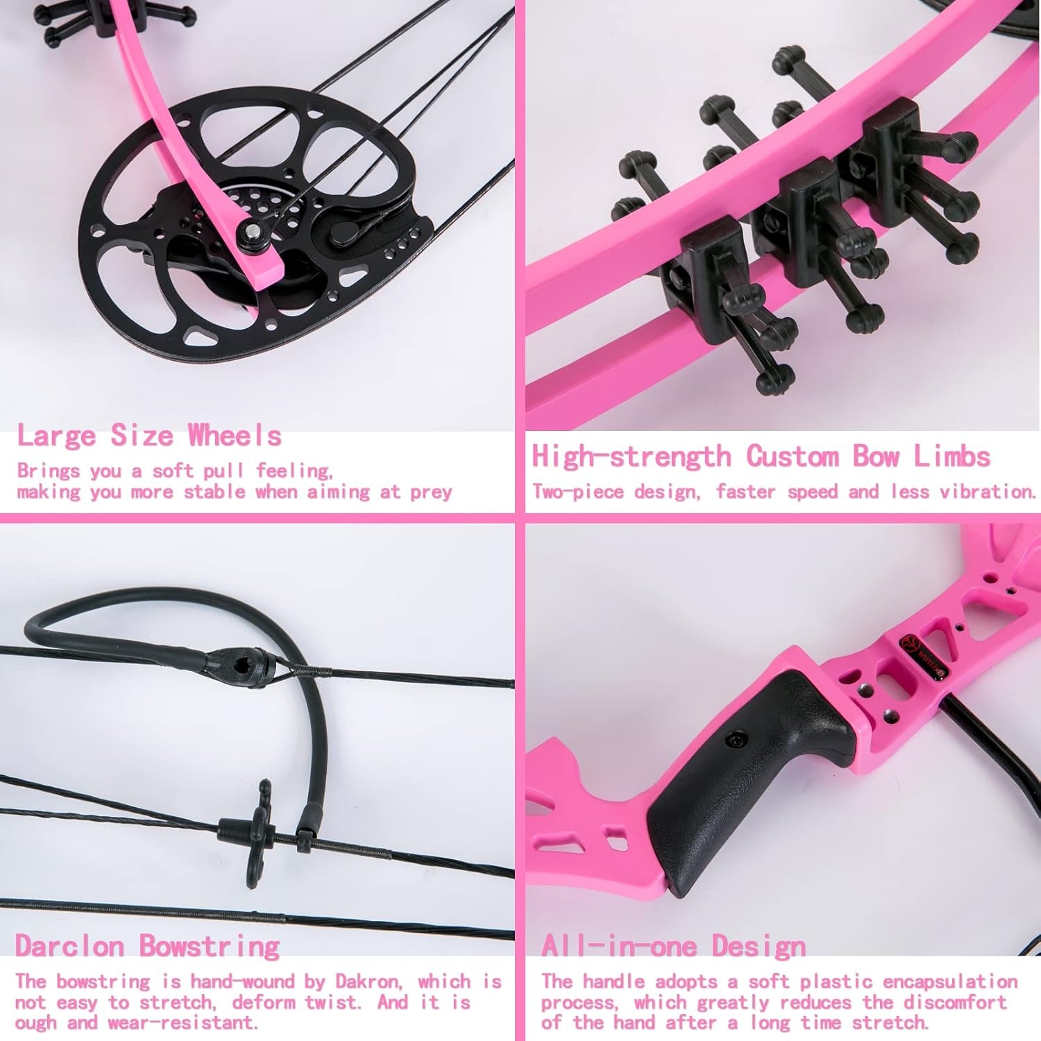 Youth Compound Bow Set 15-45 Lbs for Teens and Beginner, Package with Archery Hunting Equipment, Max Speed 260Fps, Adjustable, Right Hand