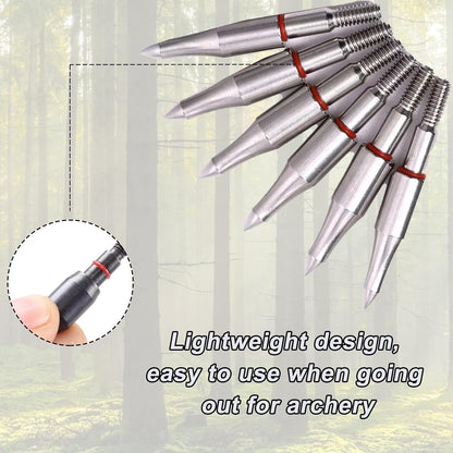 Archery Anti-Skid Arrow Broadhead O-Rings - 100 Pcs 1/4 Inch Arrow Tip Rubber Arrow Gasket, Rubber Ring Arrow Point Grommet for Hunting Shooting Target