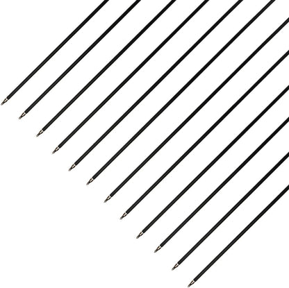 30" Carbon Arrows Hunting Arrows with 4" Shield Shaped Turkey Feathers Spine 400 for Recurve & Traditional Long & English Long Bow(Pack of 12)