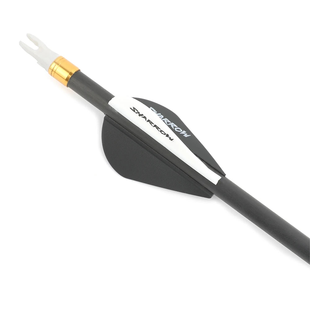 36Pcs 2Inch Archery Rubber Feather Arrow Vanes DIY Arrow Shaft for Compound Bow Recurve Bow Outdoor Shooting Hunting Accessories