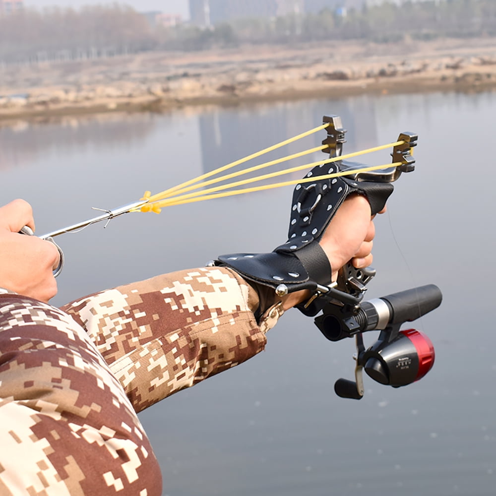 Multifunctional Shooting Fish Slingshot Powerful Catapult Hunting Bow Fishing Slingshot Kit