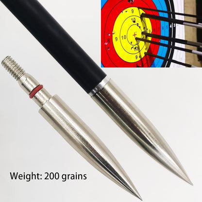 Archery Field Points Practice Field Tips100/125/150/200/300 Grains Archery Target Practice Hunting Broadheads Points Arrow Tip for Recurve Compound Bow Standard Threaded Screw-In Arrow