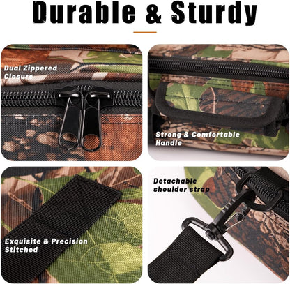 Compound Bow Case - Archery Soft Bow Bag with Arrow Pocket and Backpack Straps, Durable Soft Padding, Multiple Storage Pockets, Carrying Case for Archery Accessories