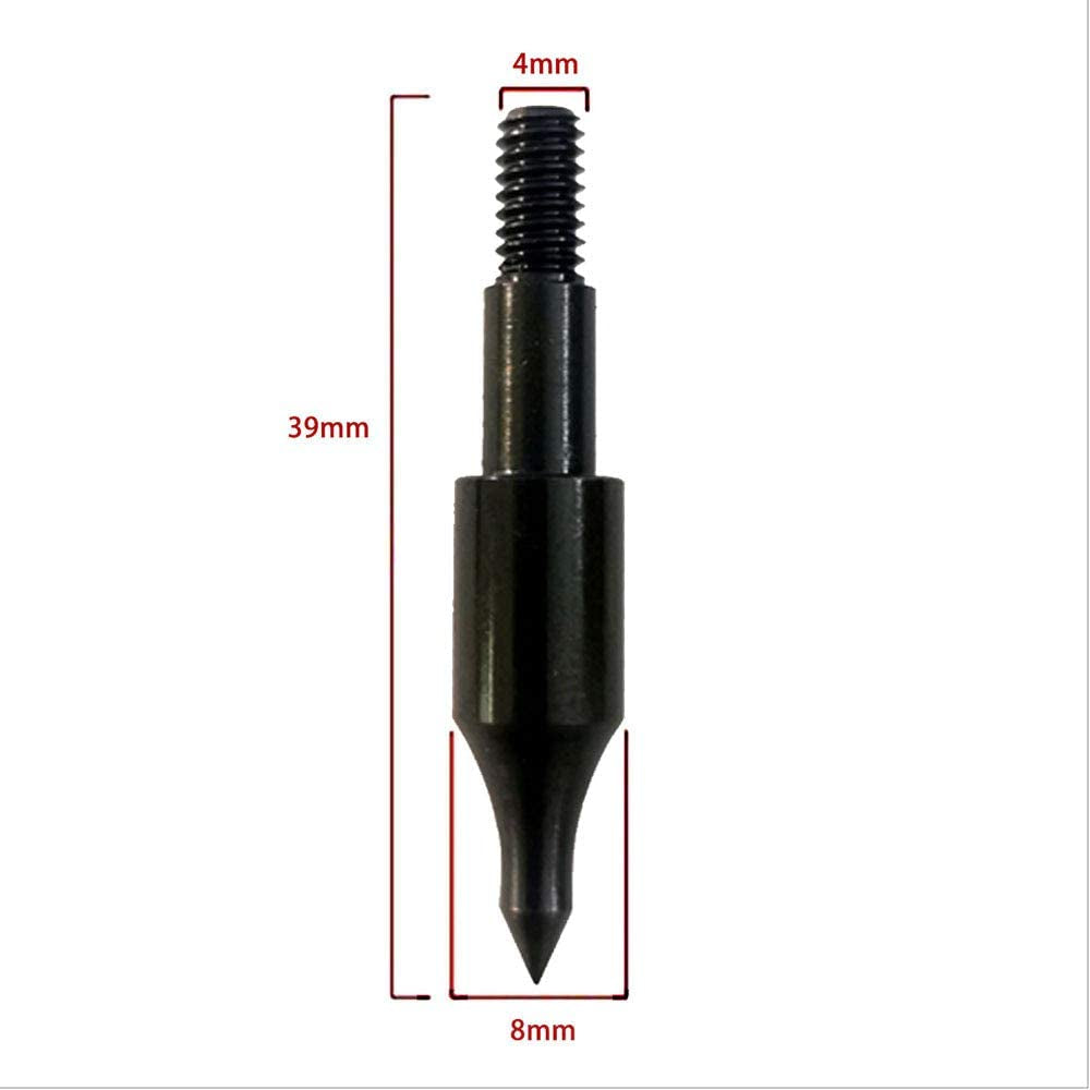 100 Grain Archery Field Points Practice Field Tips, Archery Target Practice Hunting Arrow Tip for Recurve, Compound Bow Crossbow, Screw-In 100 Grain (12Pcs)