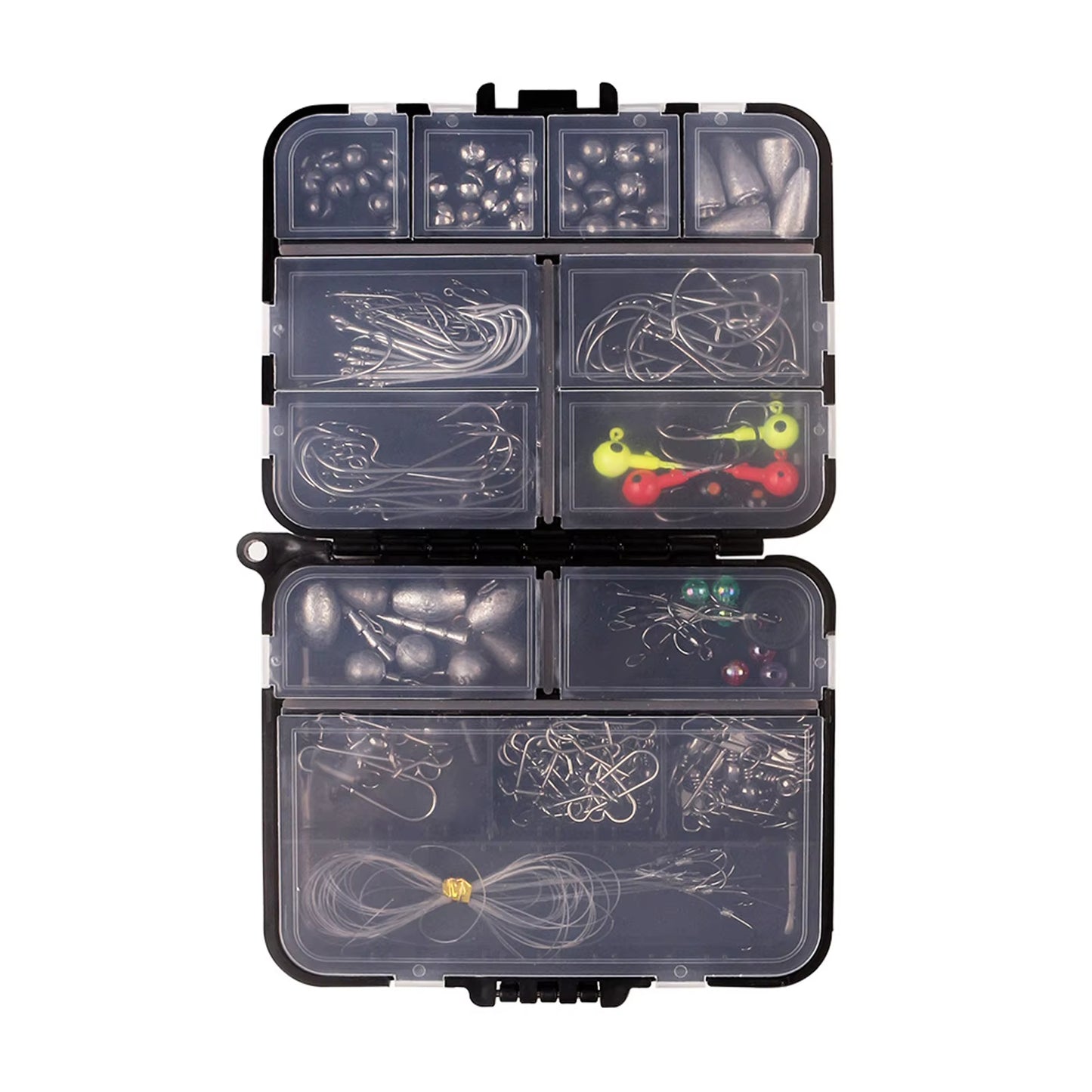 Fishing Accessories Kits Bass Trout Fishing Tackle Kit Jig Heads Hooks Fishing Swivels Fishing Weights Fishing Tackle Kit