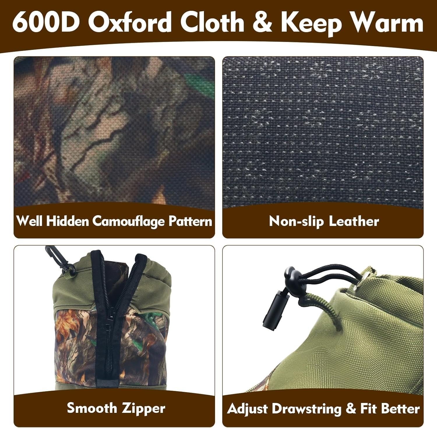 Insulated Boot Cover, Warmth Boot Covers for Hunting Tree Stand/Cold Weather Pro