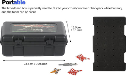 Broadhead Storage Box Case for Compound Hunting Bow and Crossbow Accessory - 36PCS Stroage