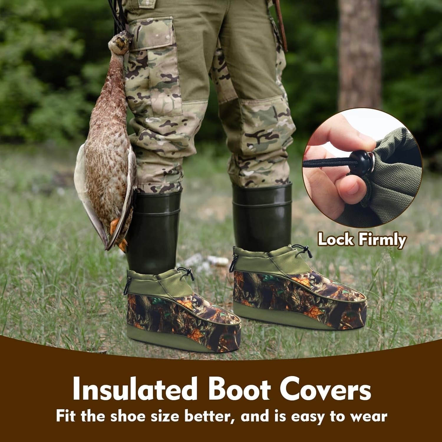 Insulated Boot Cover, Warmth Boot Covers for Hunting Tree Stand/Cold Weather Pro