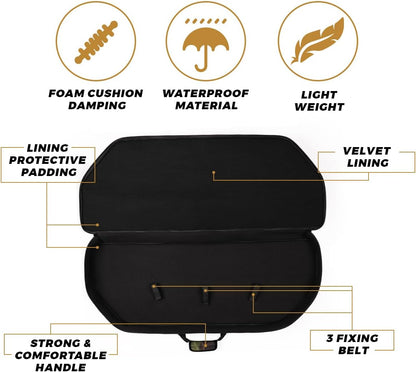 Compound Bow Case - Archery Soft Bow Bag with Arrow Pocket and Backpack Straps, Durable Soft Padding, Multiple Storage Pockets, Carrying Case for Archery Accessories