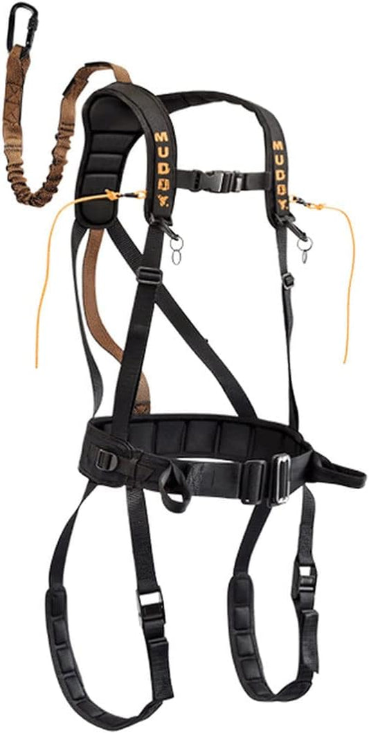 Hunting Tree Stand Safety Systems Lightweight Padded Nylon Quick-Release Safeguard Harness, Large
