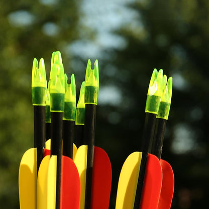 Archery Arrows Nocks, Plastic Glue on Arrow Nock Replacement for Hunting Arrows Compound Bow Recurve Bow